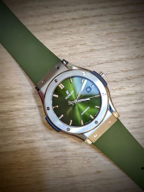 hublot golf watch green|Hublot classic fusion green.